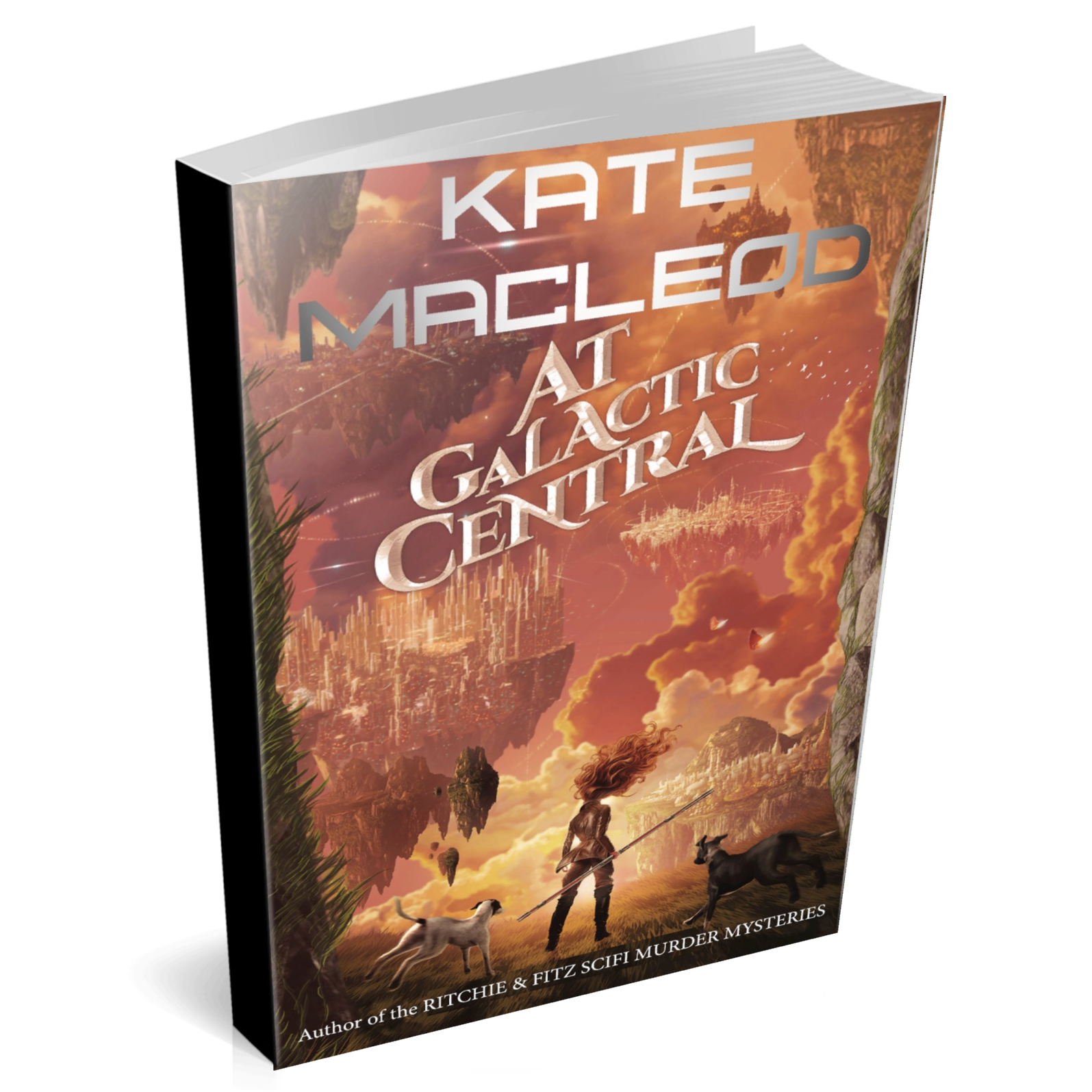Book cover At Galactic Central young adult science fiction novel