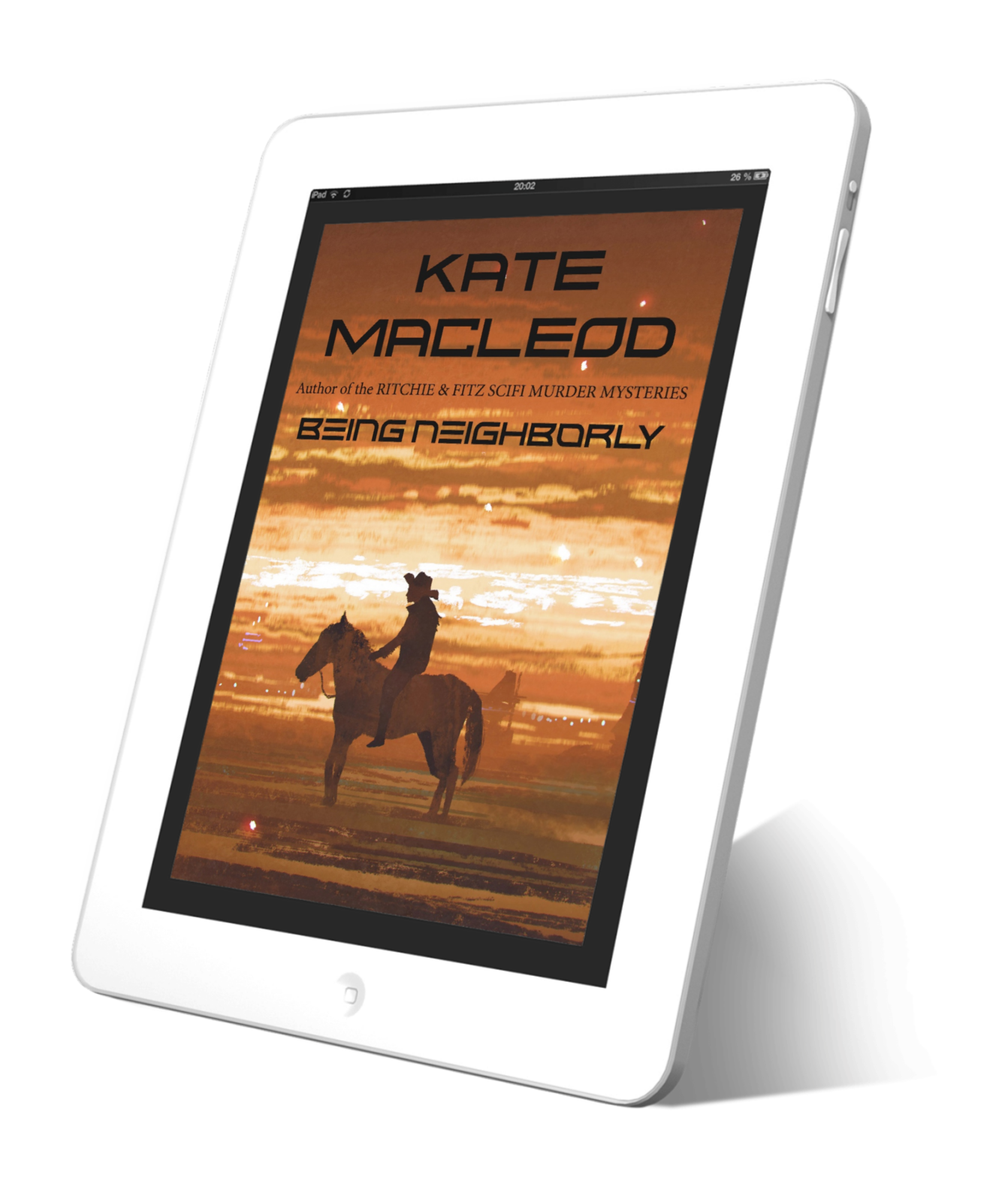 Book cover Being Neighborly science fiction short story.