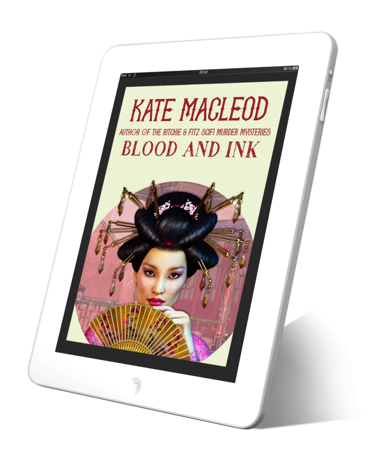 Book cover Blood and Ink Japanese fantasy short story