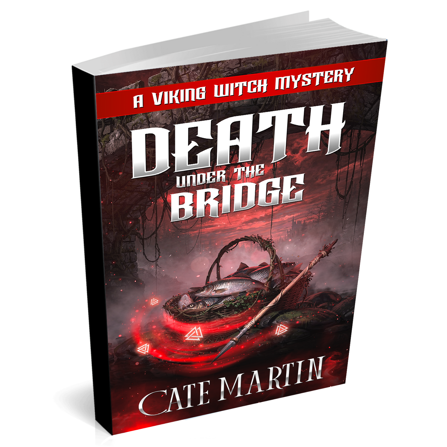Book cover of 'Death Under the Bridge' by Cate Martin on a white background