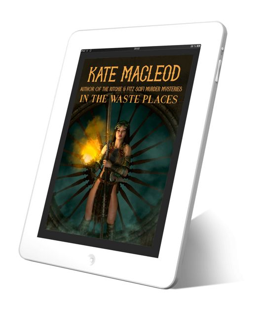 Book cover In the Waste Places fantasy short story