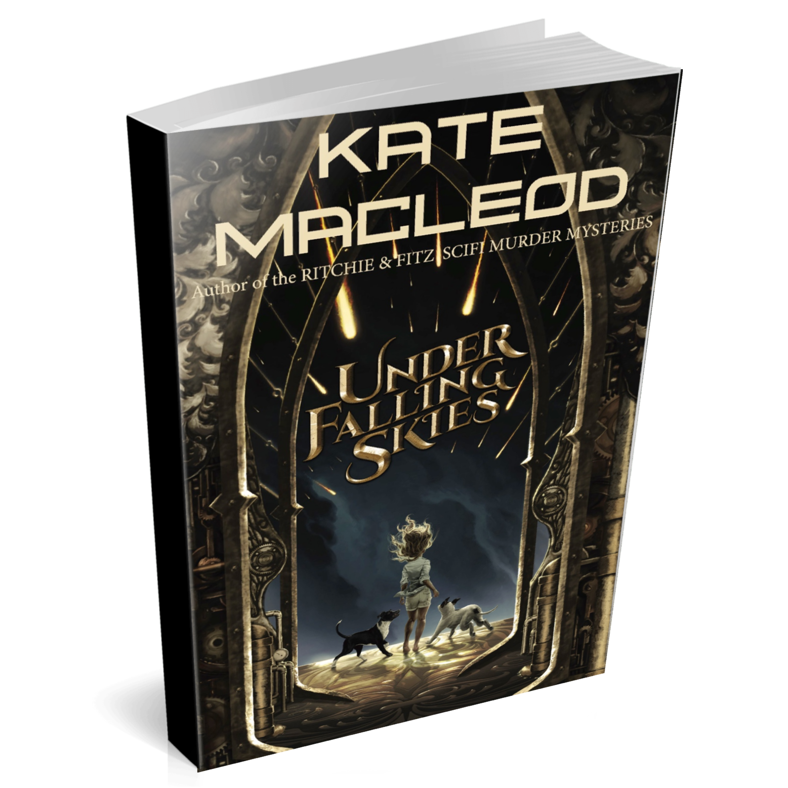 Book cover Under Falling Skies young adult science fiction novel