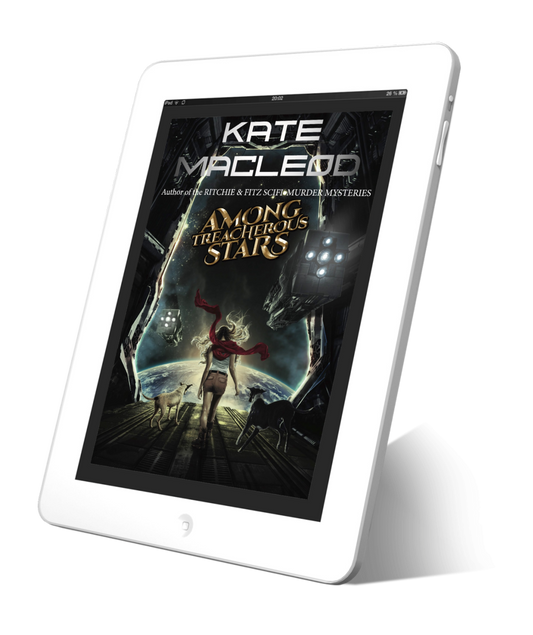 book cover Among Treacherous Stars