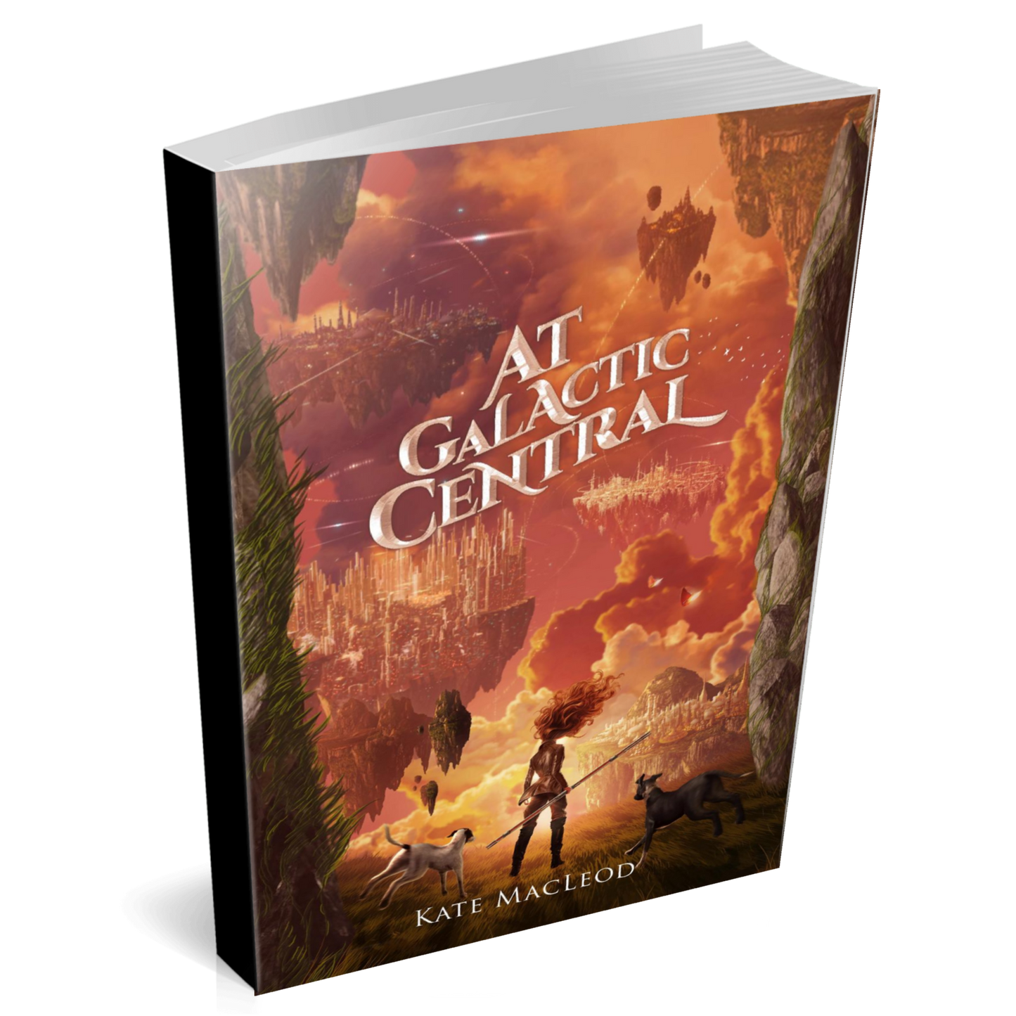 Book cover At Galactic Central young adult science fiction novel