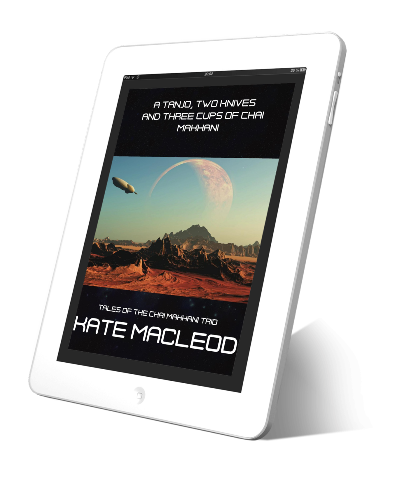 Book cover A Tango, Two Knives and Three Cups of Chai Makhani: episode 1 of the Tales of the Chai Makhani Trio serialized science fiction short stories.