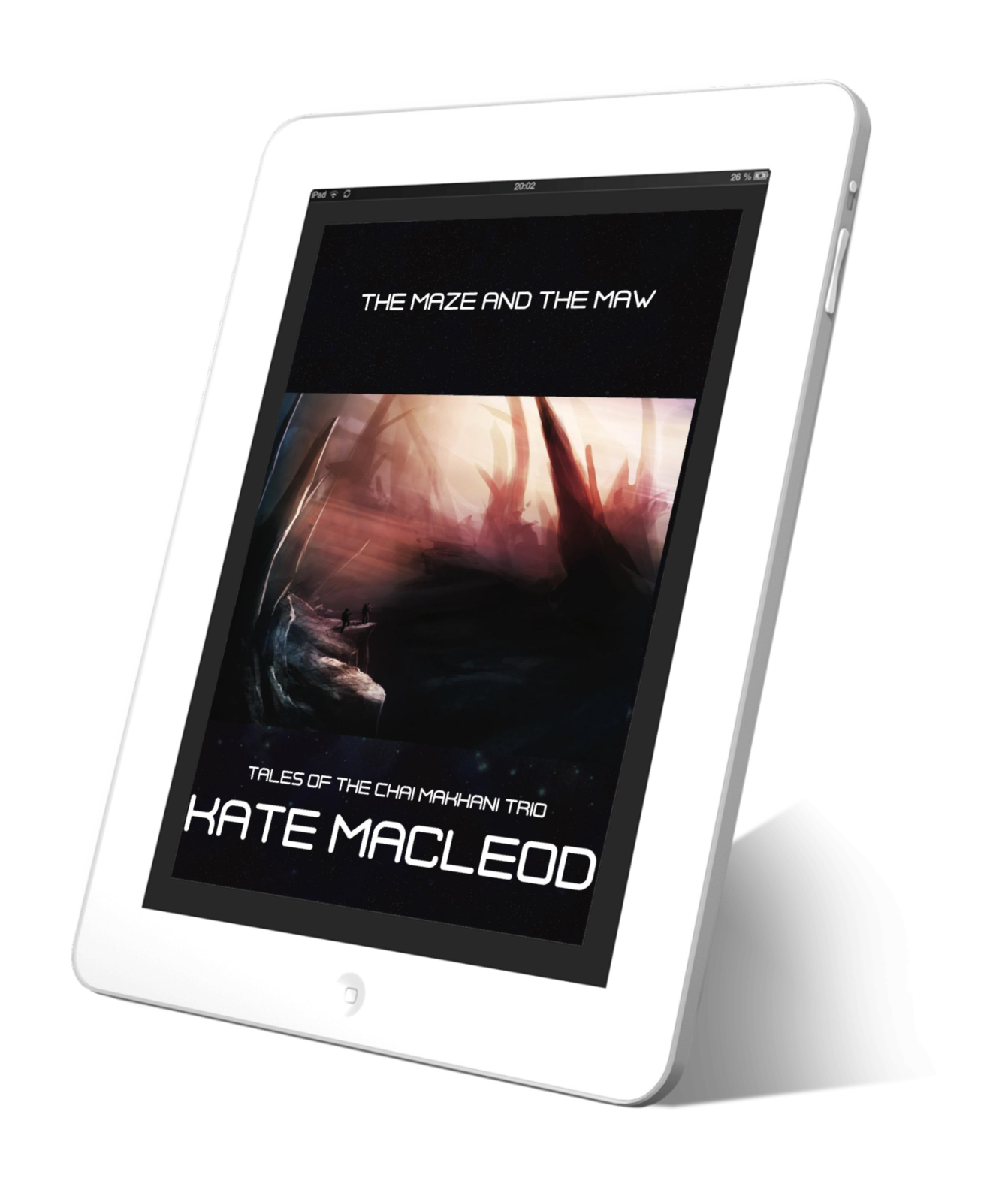 Book cover The Maze and the Maw: episode 2 of the Tales of the Chai Makhani Trio serialized science fiction short stories.