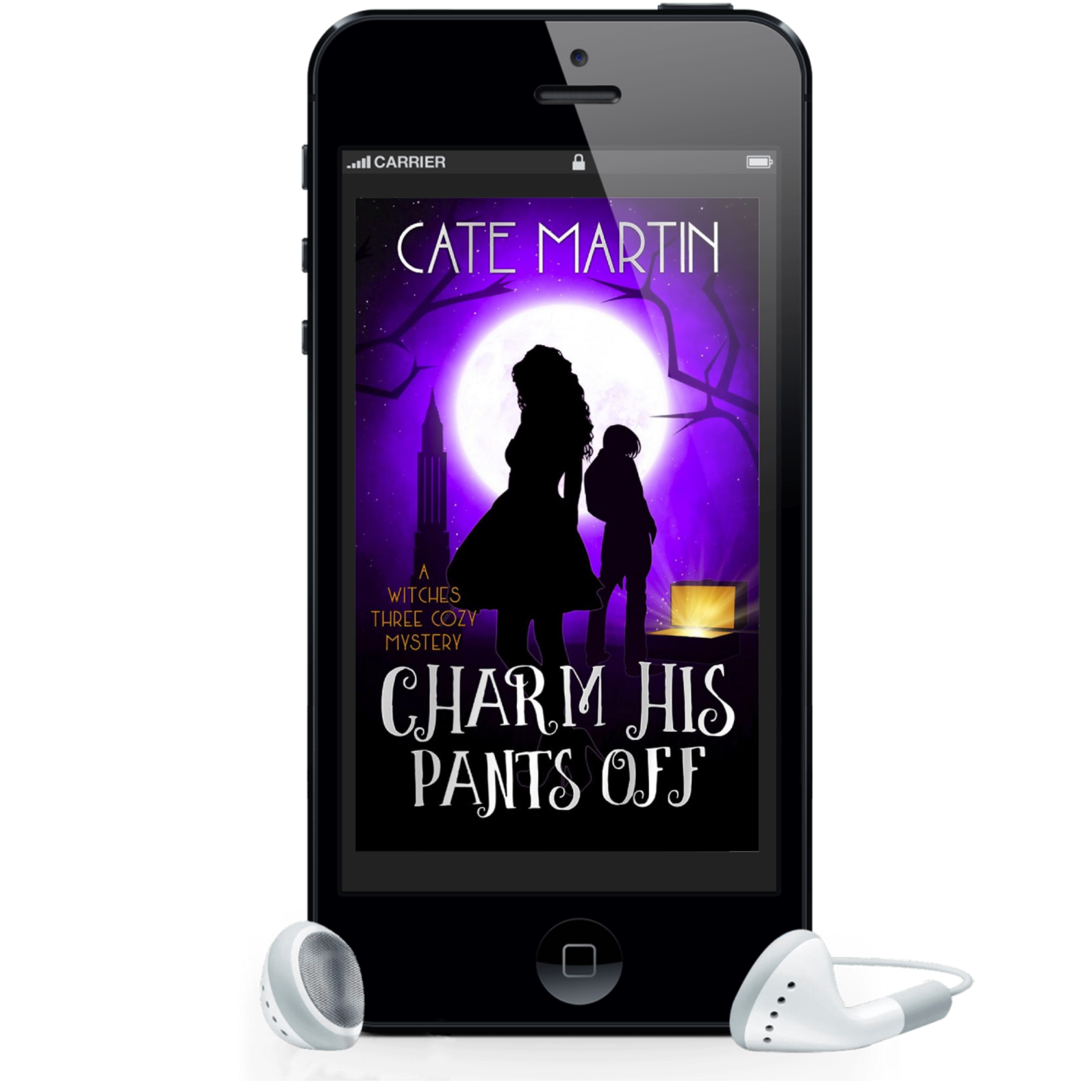 Cover of the audiobook of Charm His Pants Off: A Witches Three Cozy Mystery.