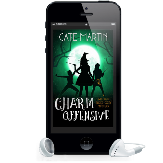 Cover for the audiobook of Charm Offensive: A Witches Three Cozy Mystery.