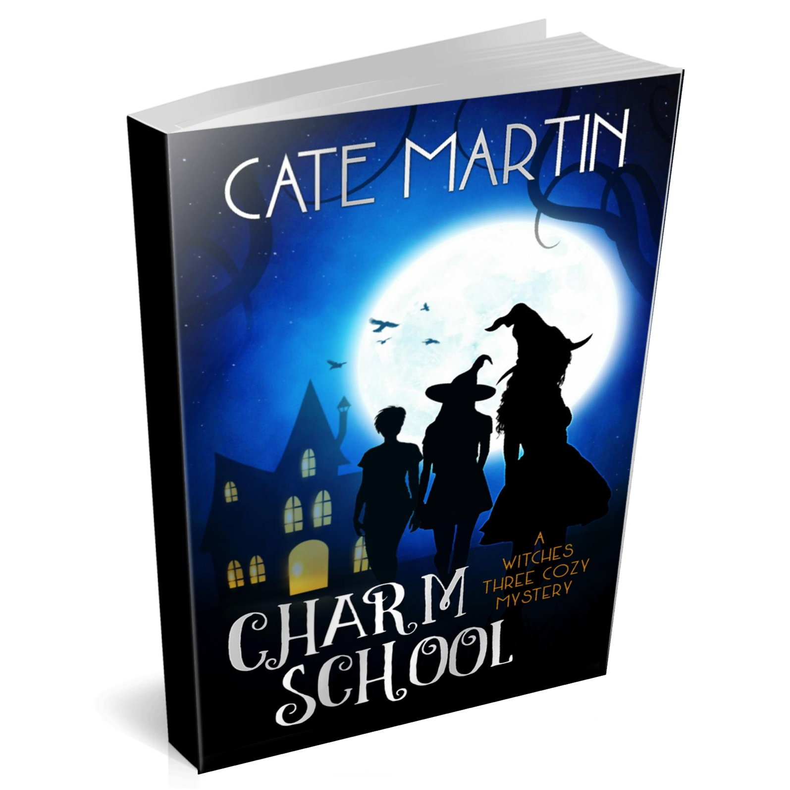 Book cover Charm School: A Witches Three Cozy Mystery
