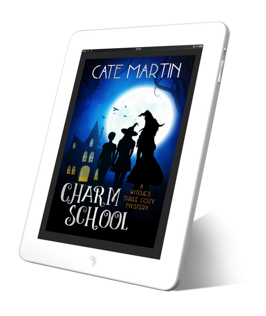 Book cover Charm School: A Witches Three Cozy Mystery