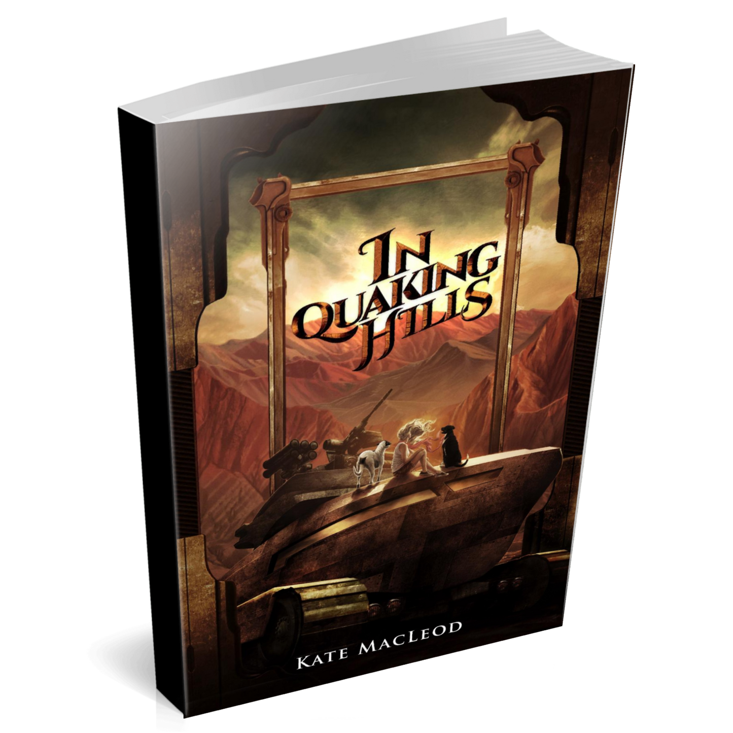 Book cover In Quaking Hills young adult science fiction novel