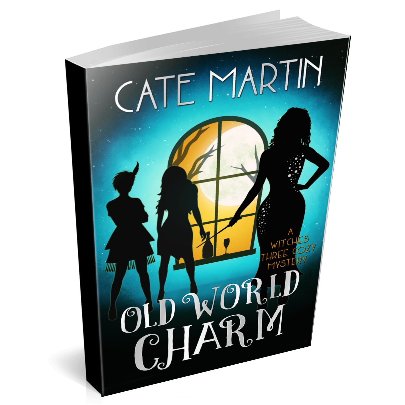 Book cover Old World Charm: A Witches Three Cozy Mystery