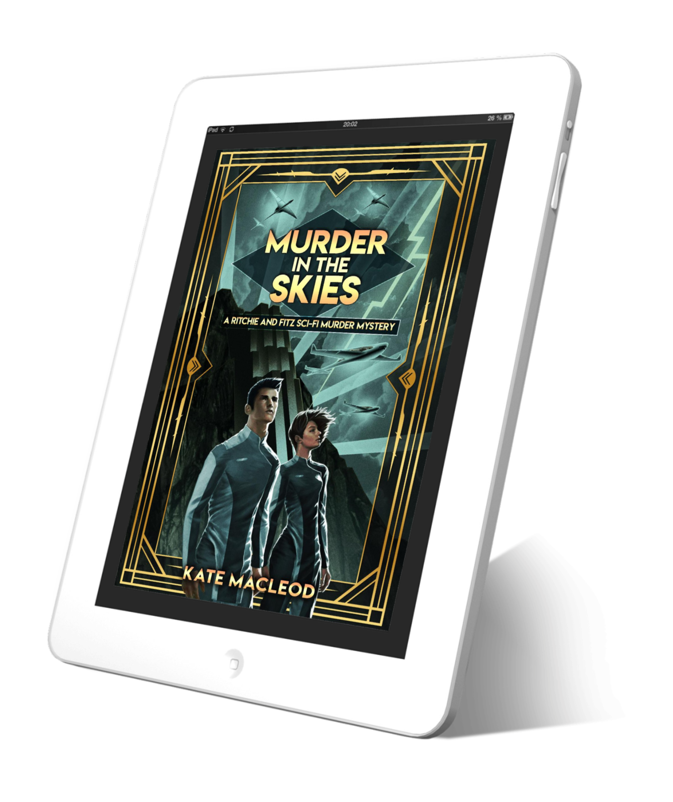 Book cover Murder in the Skies: A Ritchie and Fitz Sci-Fi Murder Mystery
