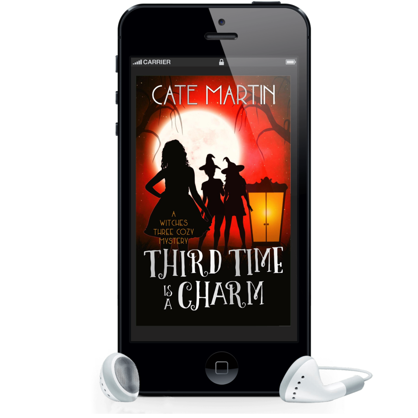 Cover for the audiobook of Third Time is a Charm: A Witches Three Cozy Mystery.