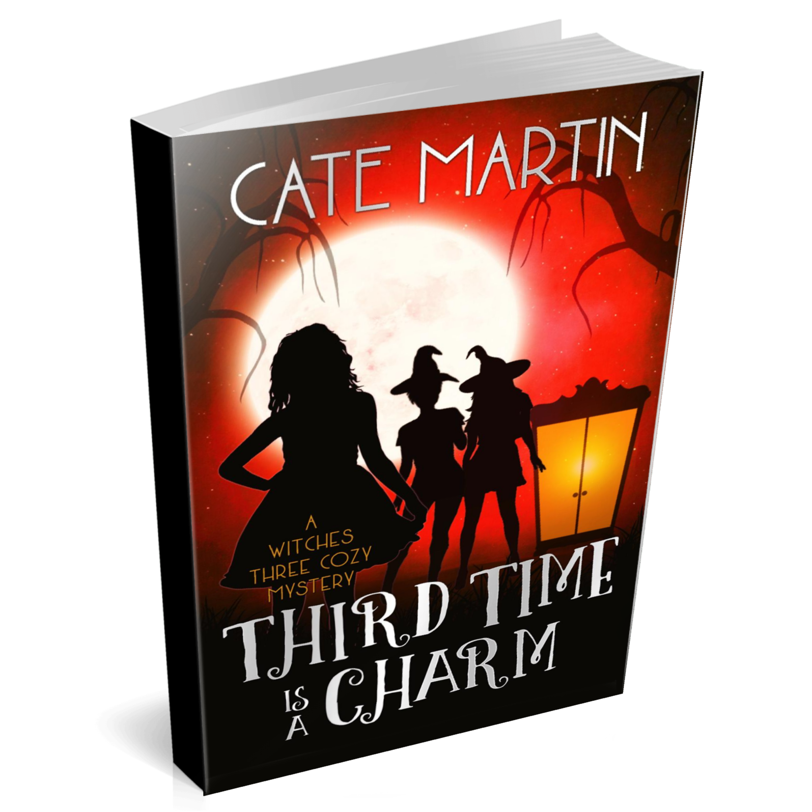 Book cover for Third Time is a Charm: A Witches Three Cozy Mystery