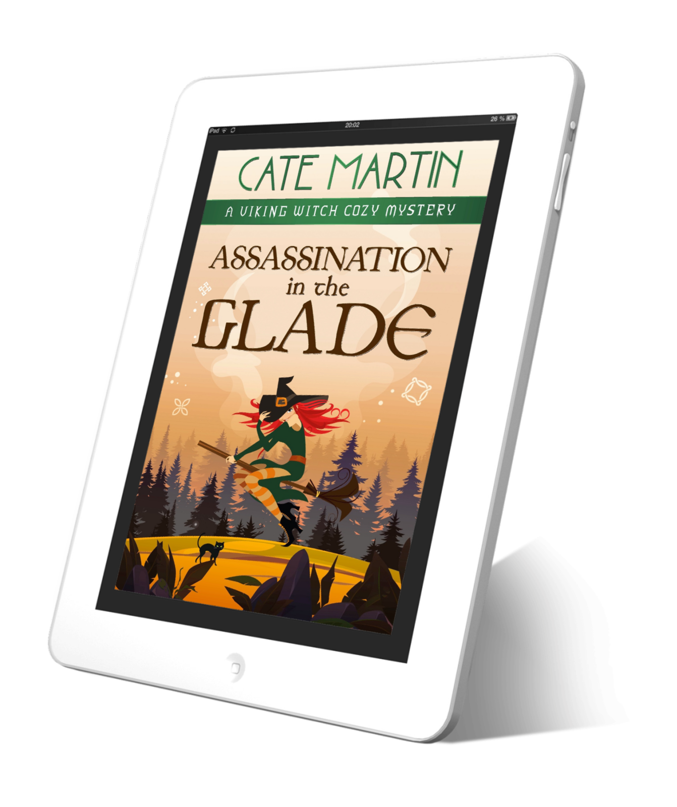 Cover for the ebook titled Assassination in the Glade, book 11 in the viking witch cozy mystery series.