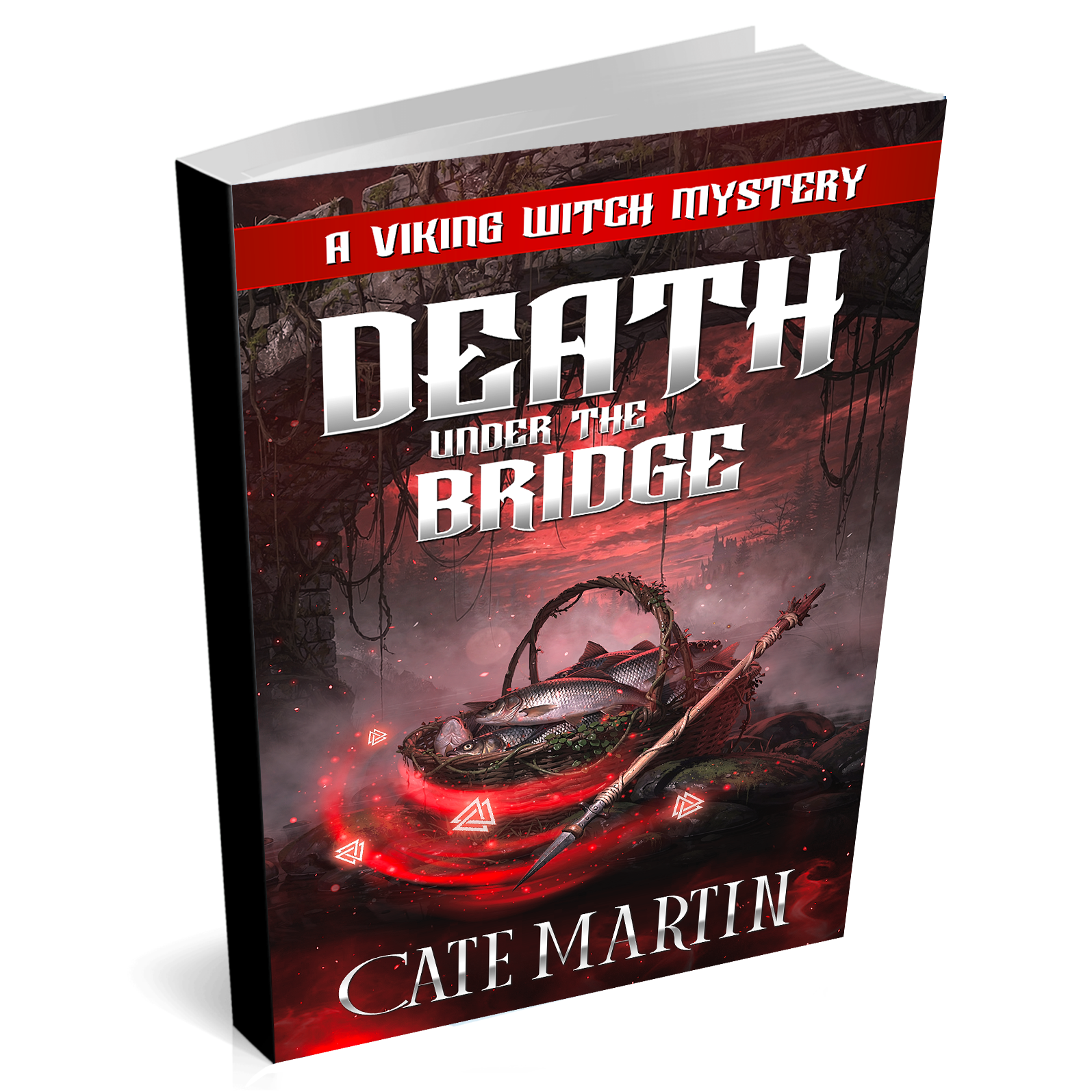 Book cover of 'Death Under the Bridge' by Cate Martin on a white background