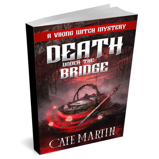 Book cover of 'Death Under the Bridge' by Cate Martin on a white background