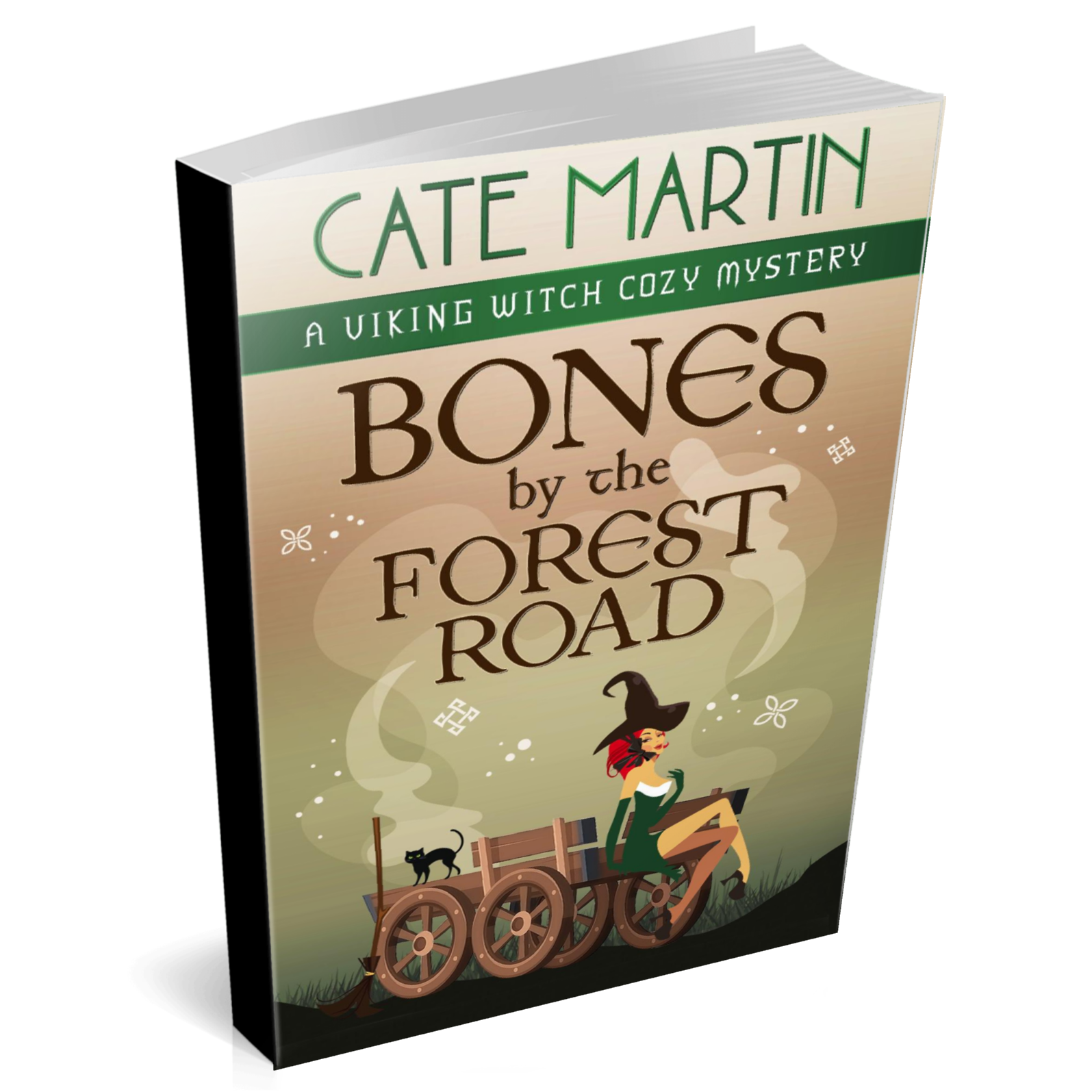 Book cover Bones by the Forest Road: A Viking Witch Cozy Mystery