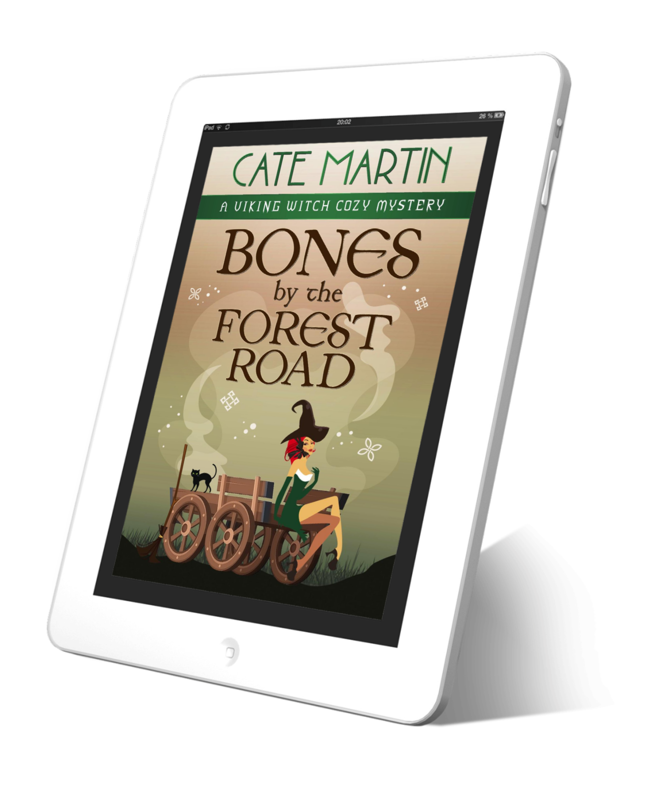 Book cover Bones by the Forest Road: A Viking Witch Cozy Mystery