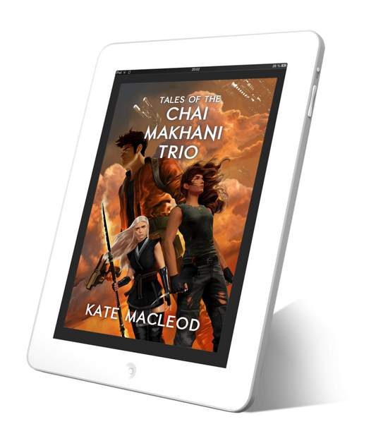 Book cover for Tales of the Chai Makhani Trio Volume 1 young adult science fiction novel