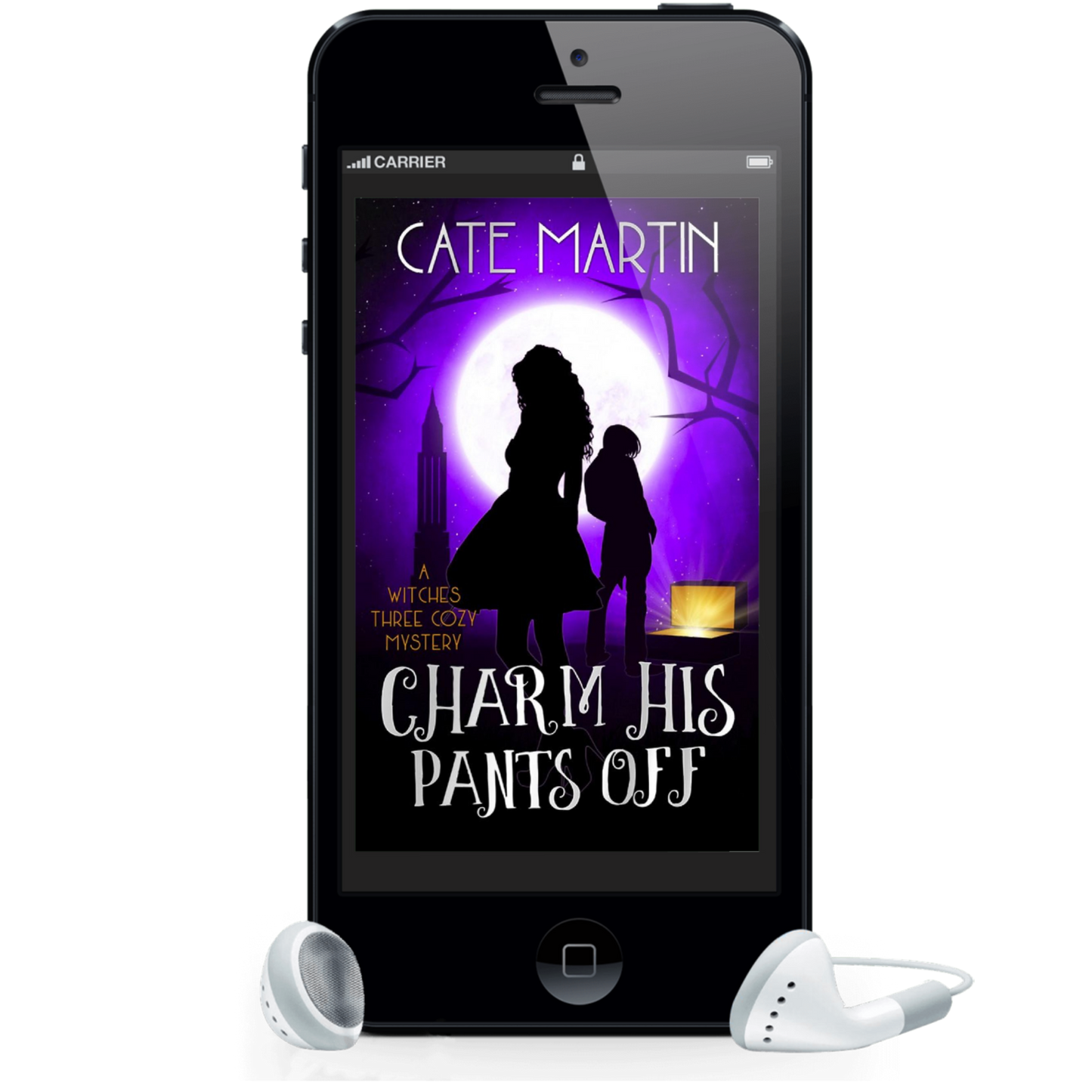 Cover of the audiobook of Charm His Pants Off: A Witches Three Cozy Mystery.