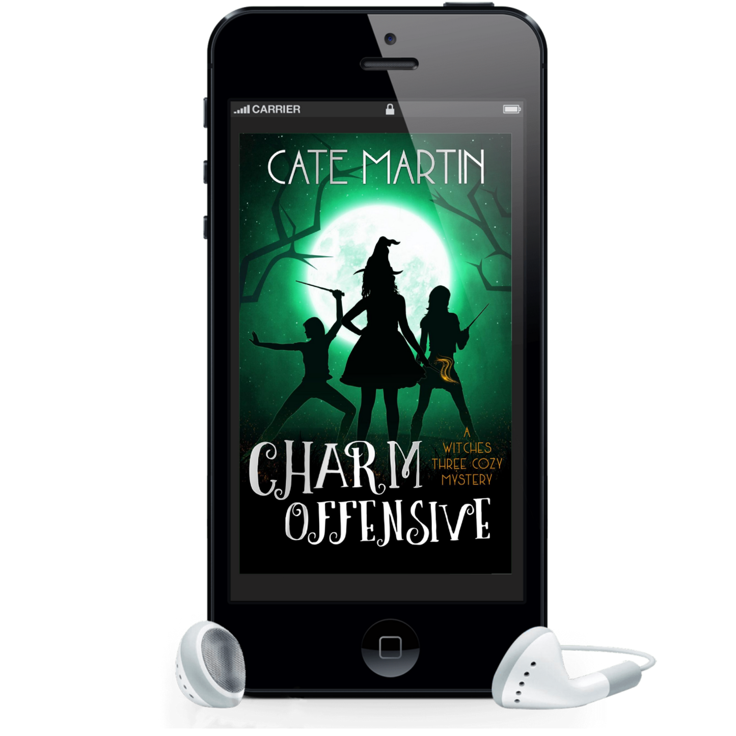 Cover for the audiobook of Charm Offensive: A Witches Three Cozy Mystery.