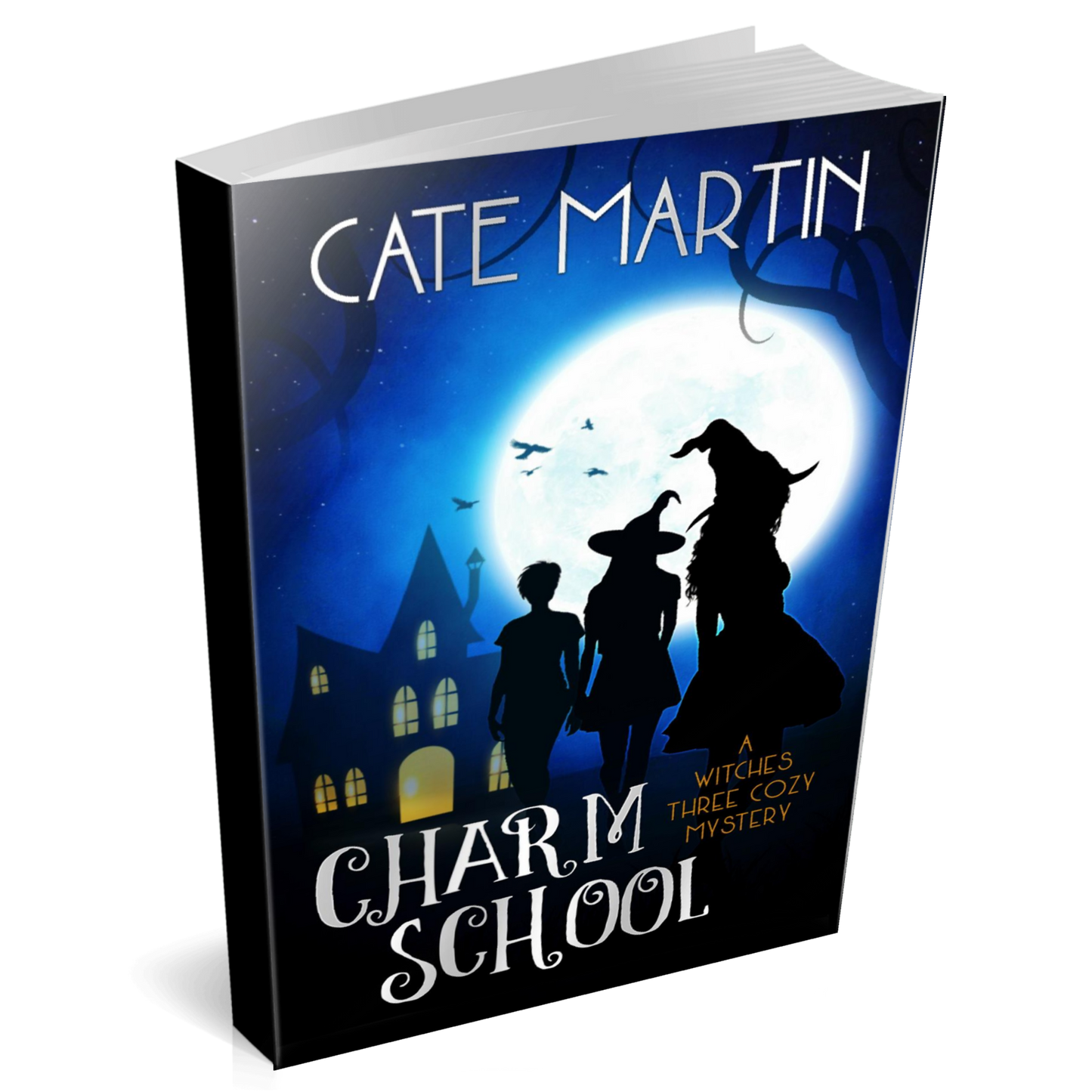 Book cover Charm School: A Witches Three Cozy Mystery