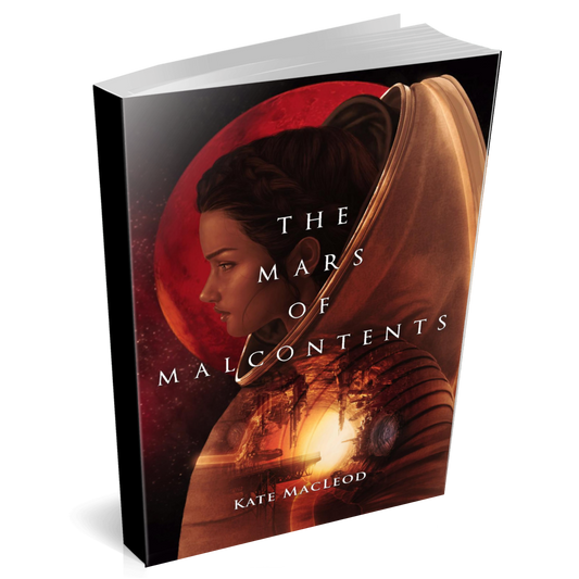 Book cover The Mars of Malcontents young adult science fiction novel