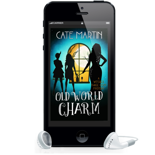 Cover for the audiobook of Old World Charm: A Witches Three Cozy Mystery.