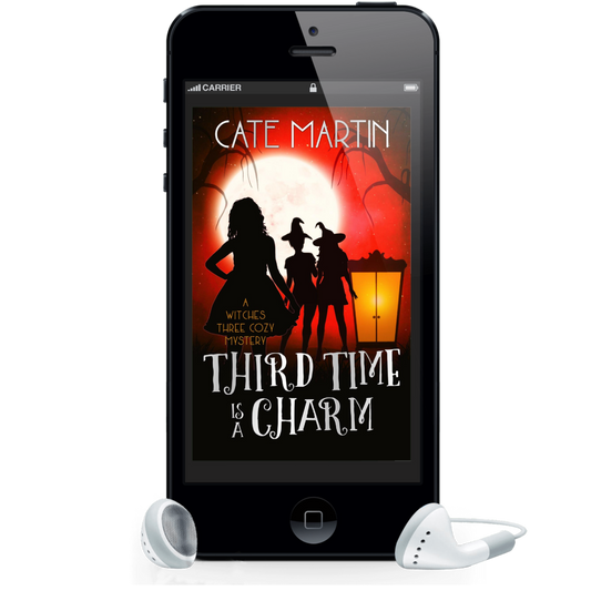 Cover for the audiobook of Third Time is a Charm: A Witches Three Cozy Mystery.