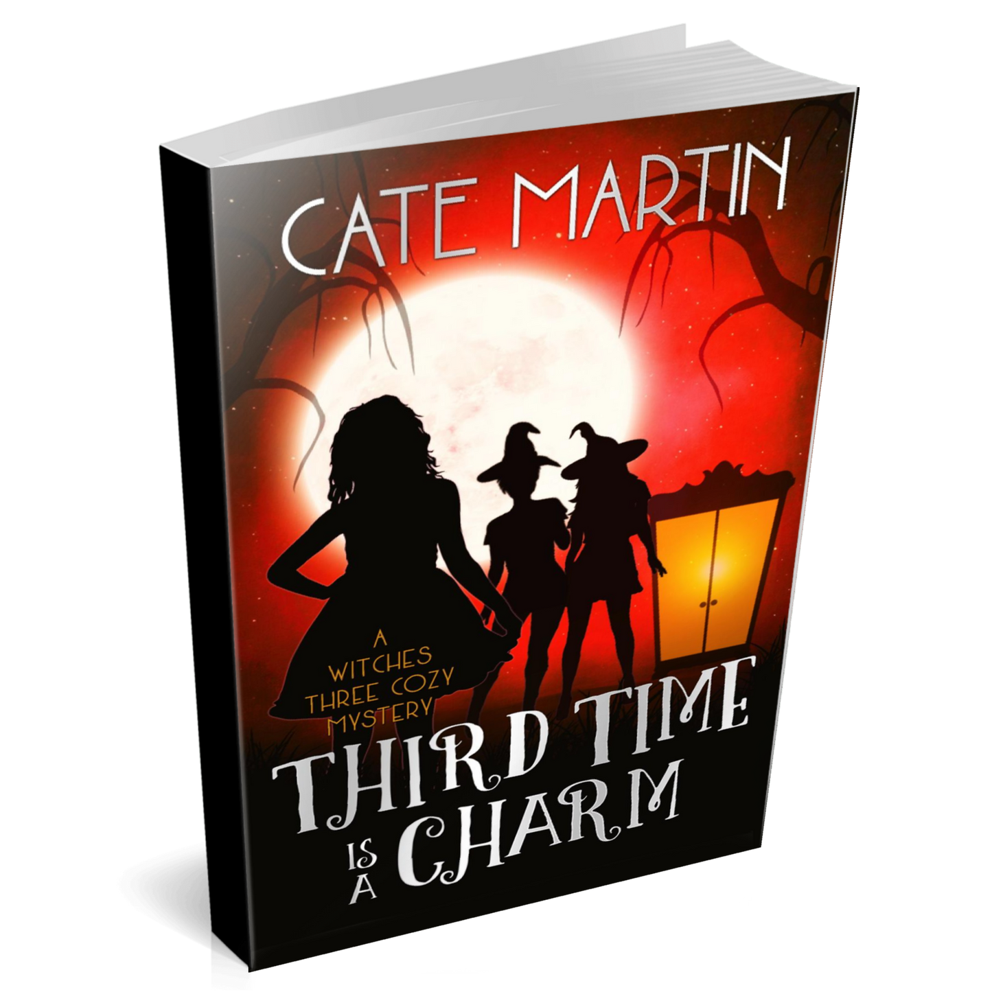 Book cover for Third Time is a Charm: A Witches Three Cozy Mystery